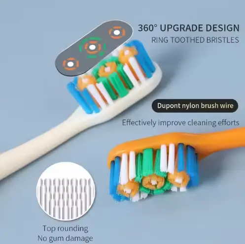 Luxury Medium Bristle Toothbrush ( 4 pack)