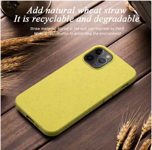 Matte Biodegradable Wheat Straw Phone Case