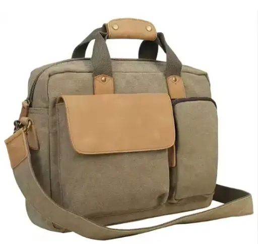 OEM/ODM Canvas Laptop Messenger Bag